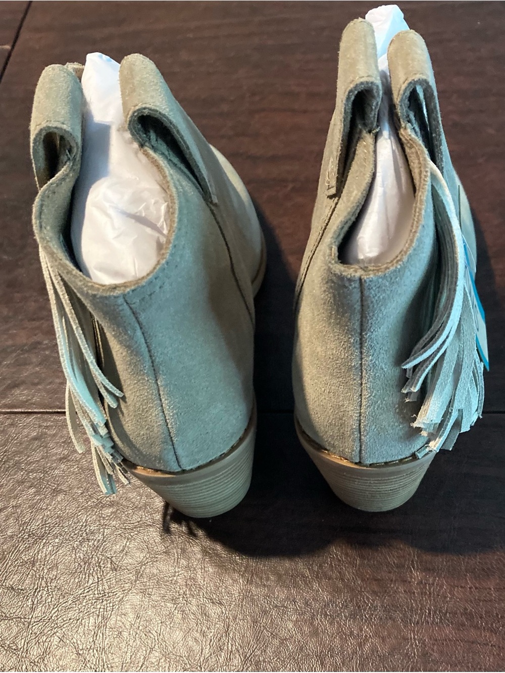 NIB TOMS Constance Suede Fringe Bootie 7 - Picture 5 of 6